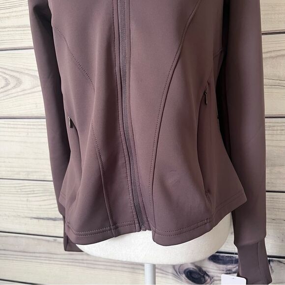 Apana Dusty Purple Full Zip Athletic Workout Jacket - Picture 3 of 8